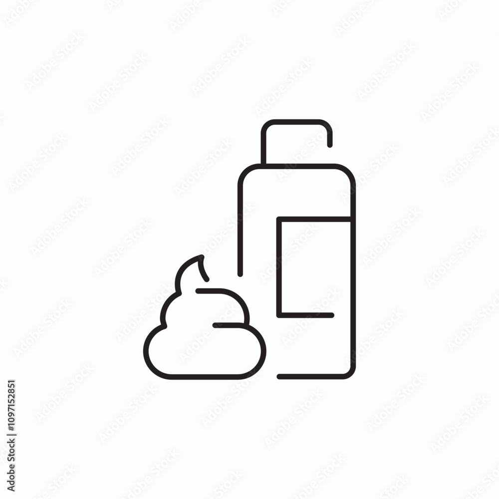 shaving foam icon sign vector shaving foam icon sign vector