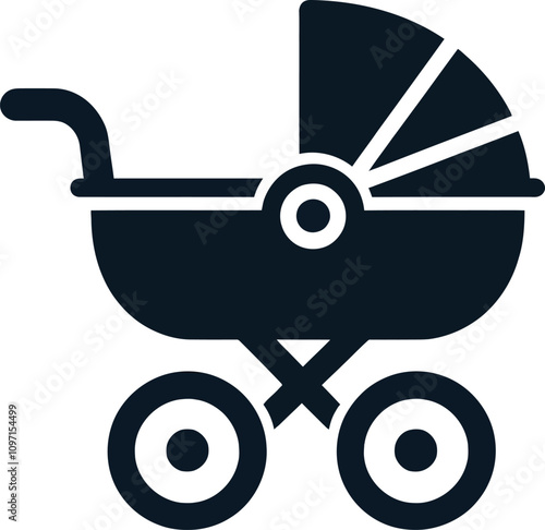 baby carriage illustration