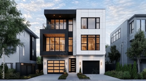 Architectural Sketch of House: Commercial Photograph