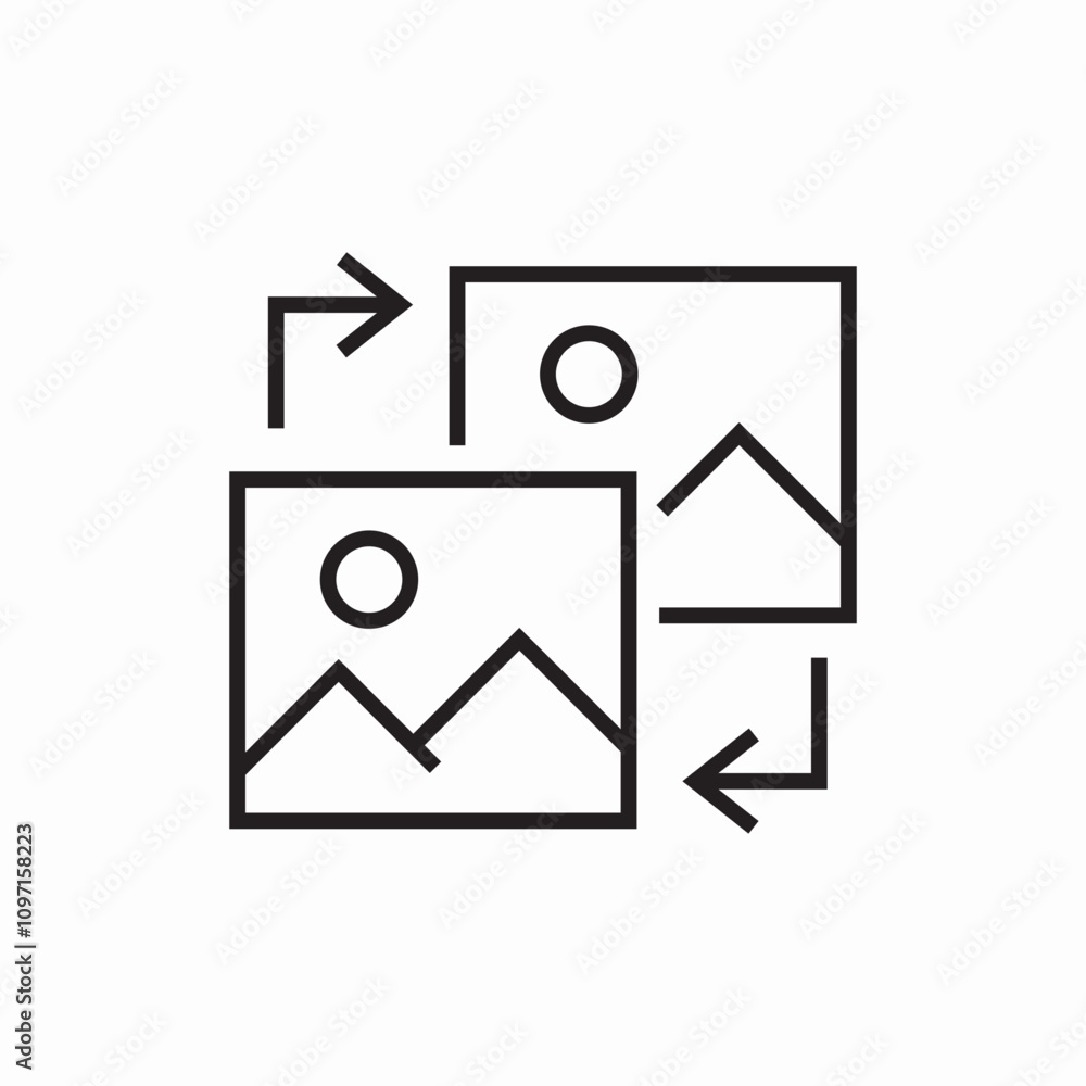 photo pictures synchronize icon sign vector photo pictures synchronize icon sign vector