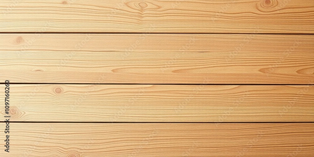 Fototapeta premium A mockup of a blank poster and flyer design on a wooden background with space for customization, blank, wooden, customization