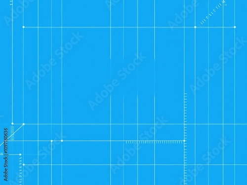 A realistic blue print photo effect mockup on a textured surface, blueprint template, design