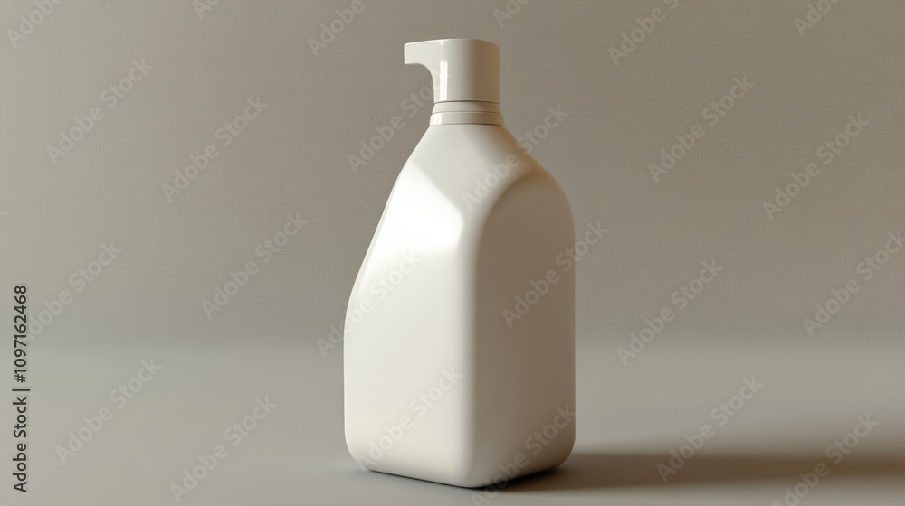 White Plastic Bottle with Pump Dispenser Design White Plastic Bottle with Pump Dispenser Design