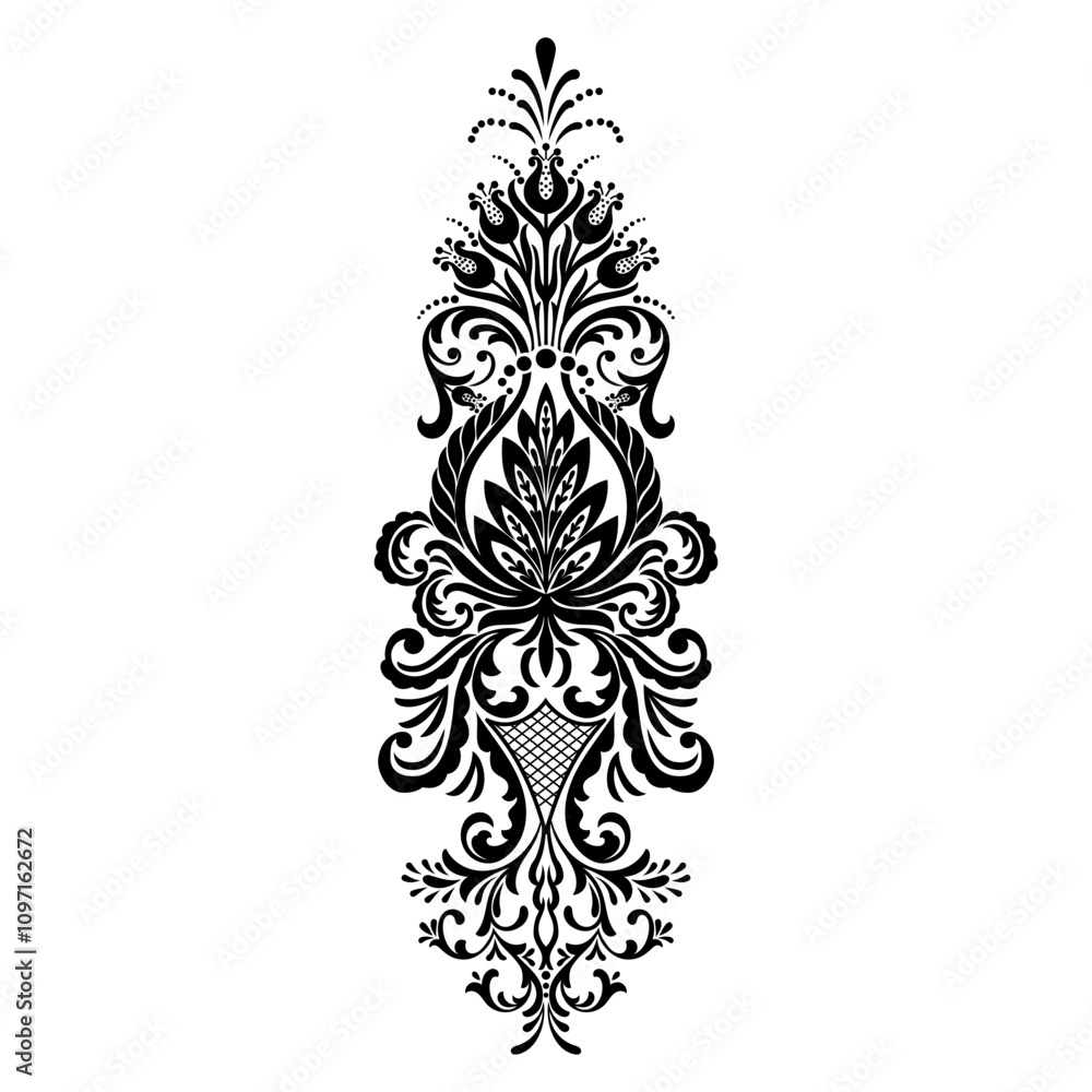 Damask ornamental elements Elegant floral abstract element for design. Perfect for invitations, cards etc Damask ornamental elements Elegant floral abstract element for design. Perfect for invitations, cards etc