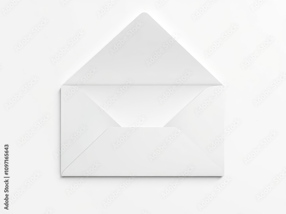 Envelope die cut mock up template vector with realistic paper texture, perfect for showcasing designs or branding, template, presentation Envelope die cut mock up template vector with realistic paper texture, perfect for showcasing designs or branding, template, presentation