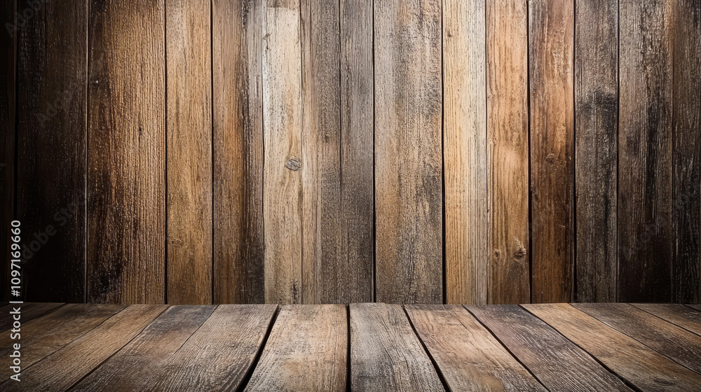 Naklejka premium wood texture background.hardwood floor features smooth planks, creating a natural wood surface and rustic background.