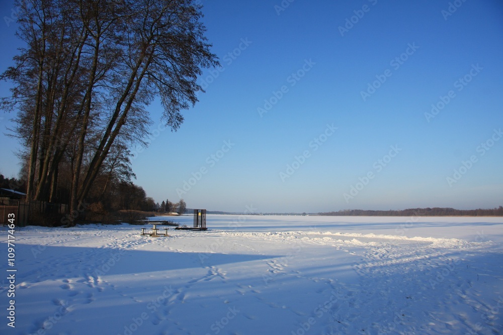 Spacer w zimową pogodę
