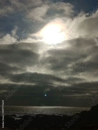 sunset over the sea