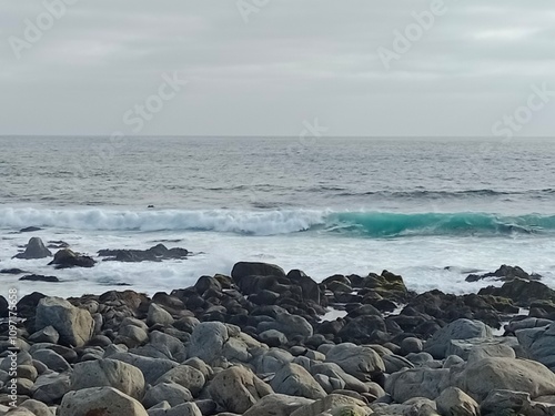 waves on the beach