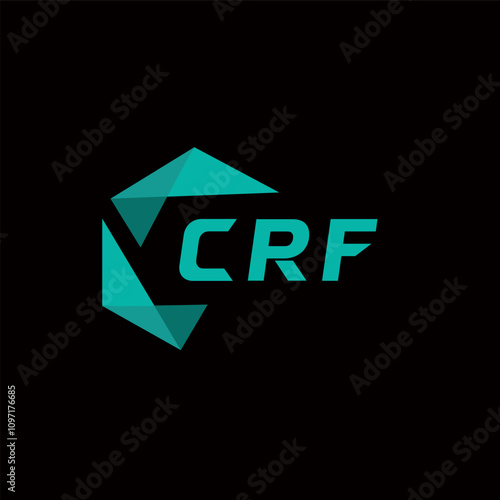 CRF creative minimalist letter logo. CRF unique vector initials alphabet letter logo design