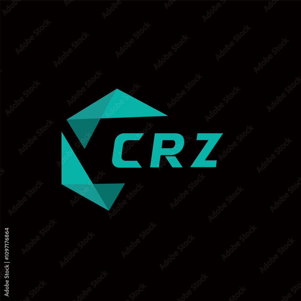 Obraz premium CRZ creative minimalist letter logo. CRZ unique vector initials alphabet letter logo design