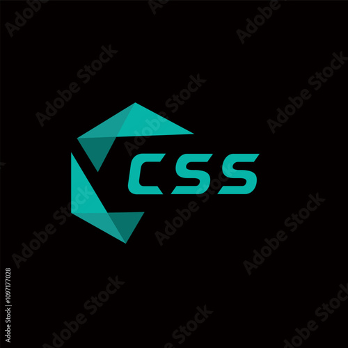 CSS creative minimalist letter logo. CSS unique vector initials alphabet letter logo design CSS creative minimalist letter logo. CSS unique vector initials alphabet letter logo design