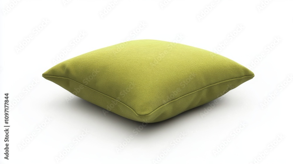 Soft green pillow with textured surface, perfect for comfort Soft green pillow with textured surface, perfect for comfort