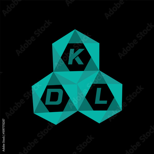 KDL creative minimalist letter logo. KDL unique vector initials alphabet letter logo design photo