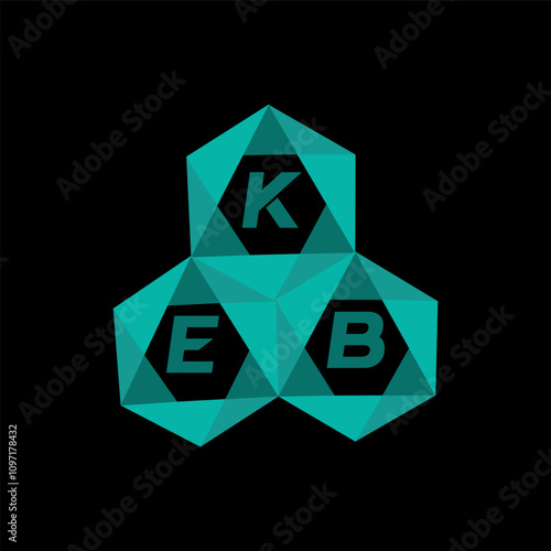 KEB creative minimalist letter logo. KEB unique vector initials alphabet letter logo design