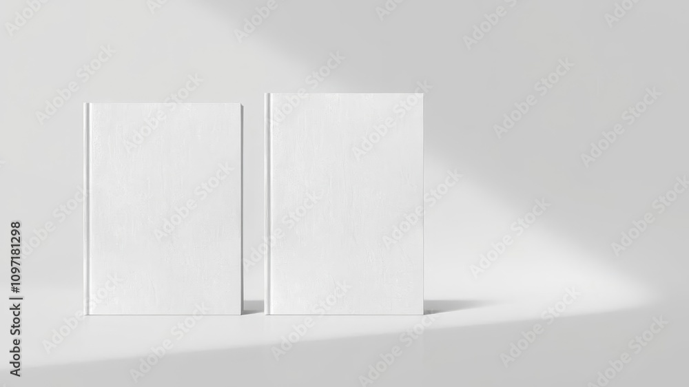 Book cover mockup in three sizes - front, back, and spine displayed on a blank hardcover book with textured paper and realistic shadows, book cover, three sizes, shadows Book cover mockup in three sizes - front, back, and spine displayed on a blank hardcover book with textured paper and realistic shadows, book cover, three sizes, shadows