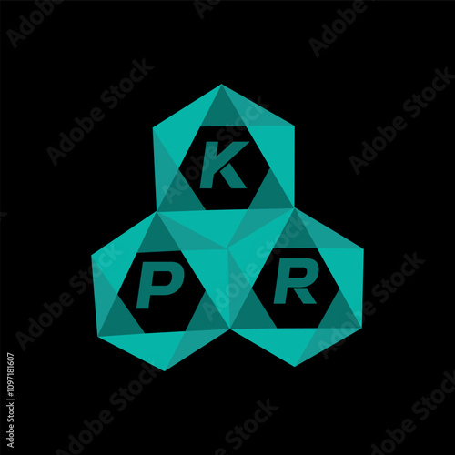 KPR creative minimalist letter logo. KPR unique vector initials alphabet letter logo design