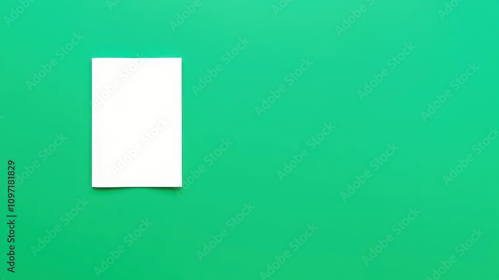 Magazine cover mockup displayed on a simple white background, graphic, layout Magazine cover mockup displayed on a simple white background, graphic, layout