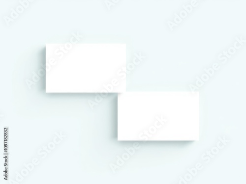 Wallpaper Mural White minimalistic business card mockup on a clean and simple background, design, white, presentation Torontodigital.ca