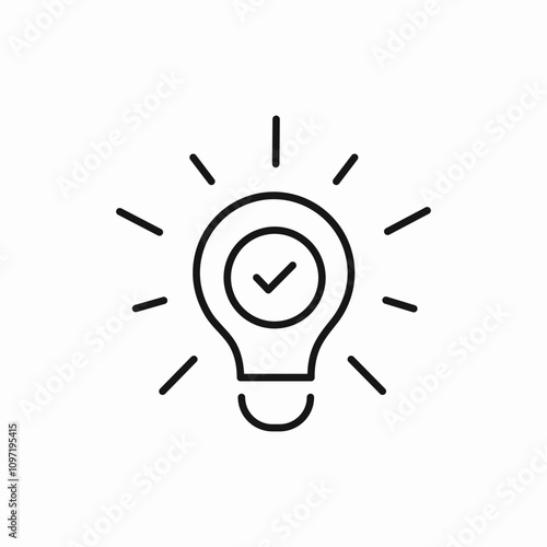 bulb idea icon sign vector