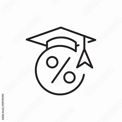 student credit icon sign vector
