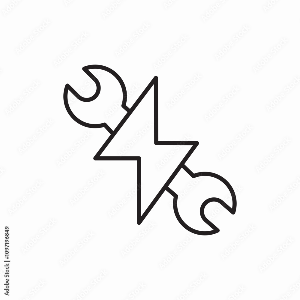 electrician services icon sign vector electrician services icon sign vector