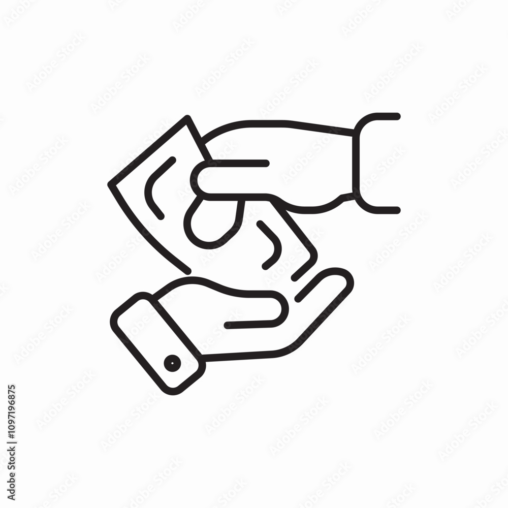 give money icon sign vector give money icon sign vector