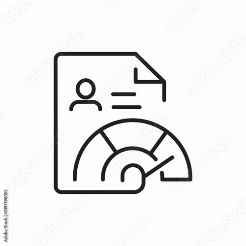 cv resume speed icon sign vector