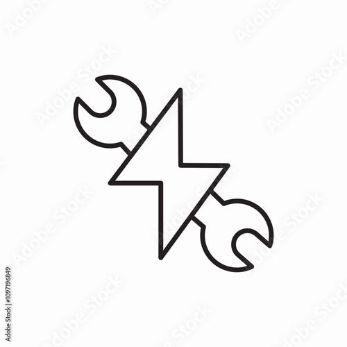 electrician services icon sign vector