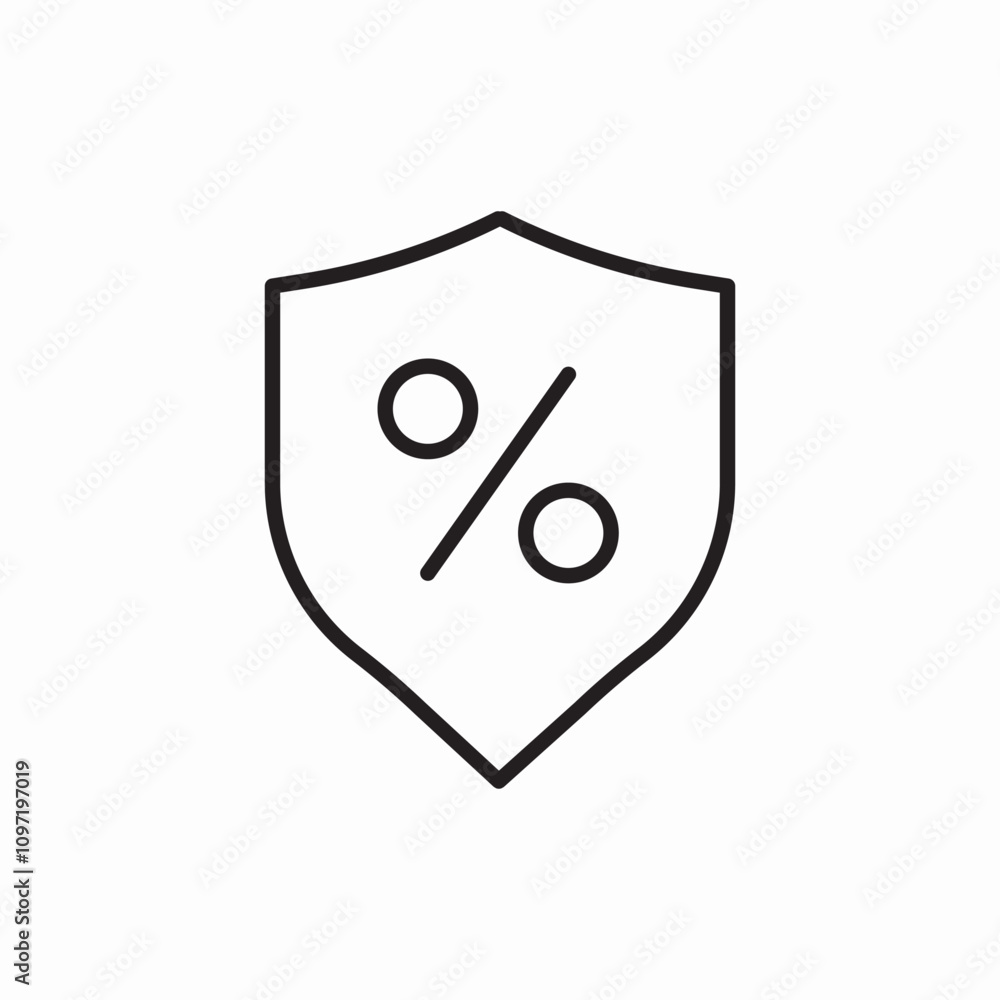security percente icon sign vector security percente icon sign vector