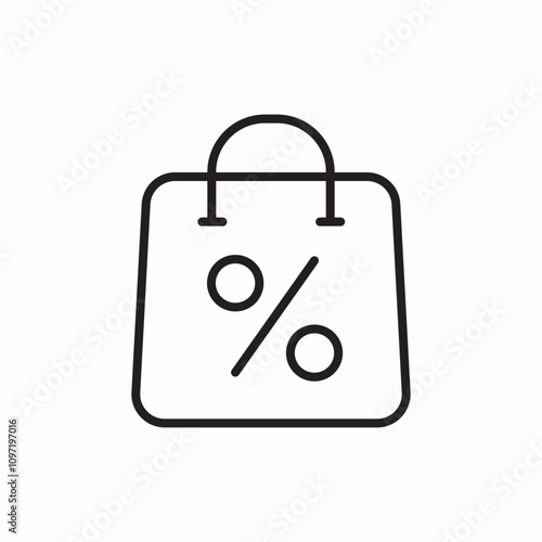 shopping sale bag icon sign vector