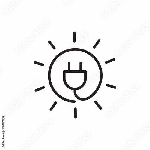 solar energy energy eco icon sign vector