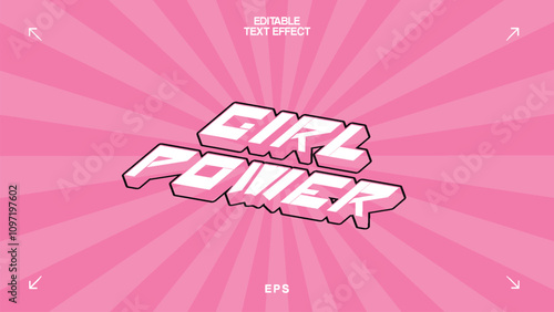 Power Girl Editable Text Effect