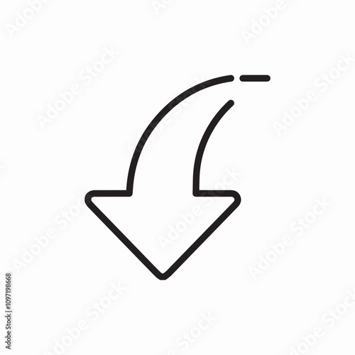 rotate left icon sign vector