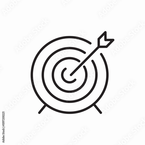 shooting boardtarget icon sign vector