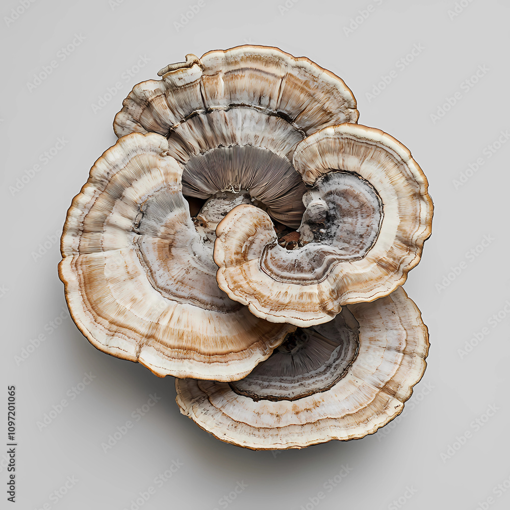 Wild Turkey Tail Fungi Detail Wild Turkey Tail Fungi Detail