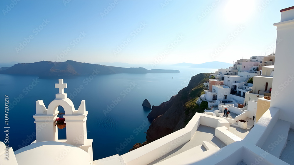 Fototapeta premium View in Santorini in Greece