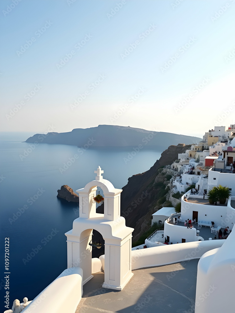 Fototapeta premium View in Santorini in Greece