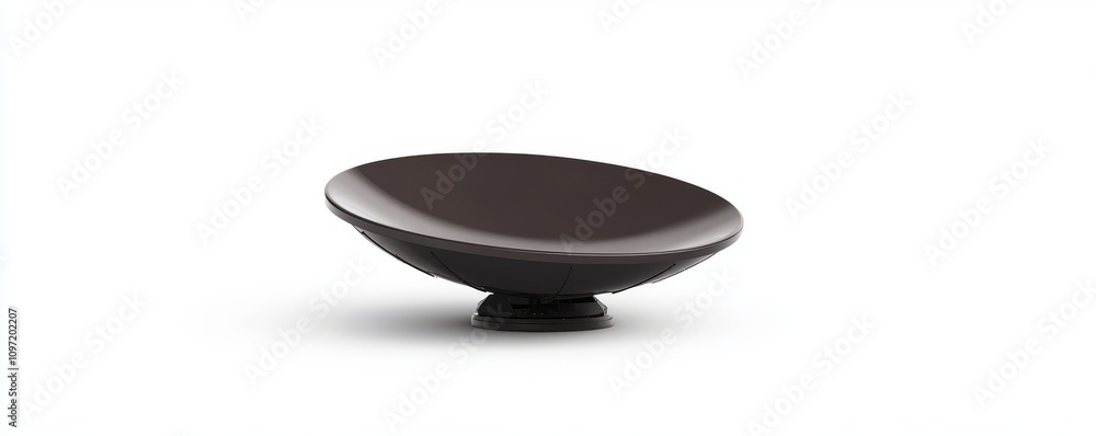 sleek black satellite dish with smooth surface and modern design sleek black satellite dish with smooth surface and modern design