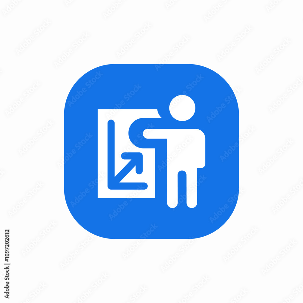 graphics arrow and human icon sign vector graphics arrow and human icon sign vector