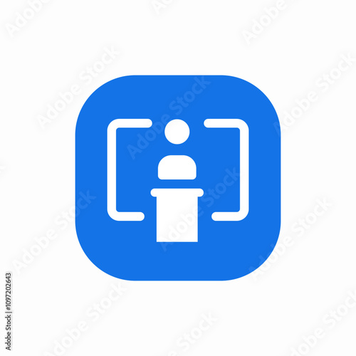 lidership tribune icon sign vector
