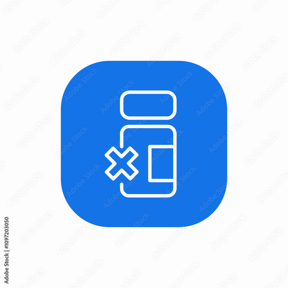warning mark and pill bottle icon sign vector warning mark and pill bottle icon sign vector