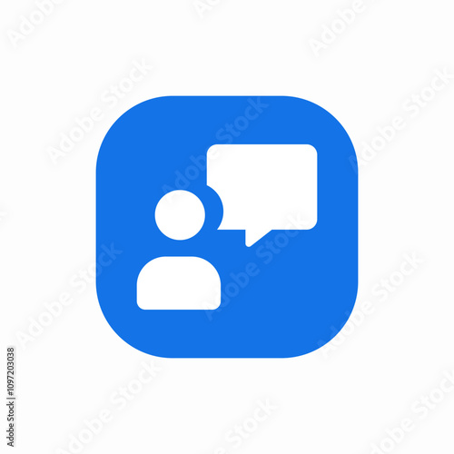 user message bubble icon sign vector