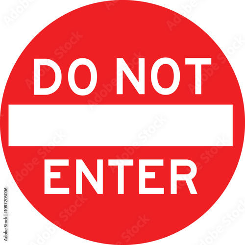 Do not enter sign.
