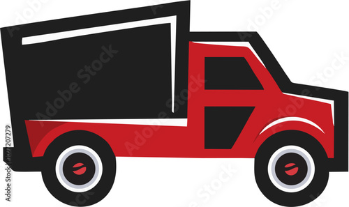 Mini Truck Vector illustration.