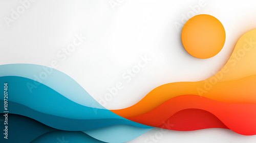 Futuristic Abstract Colorful Shape Background Design