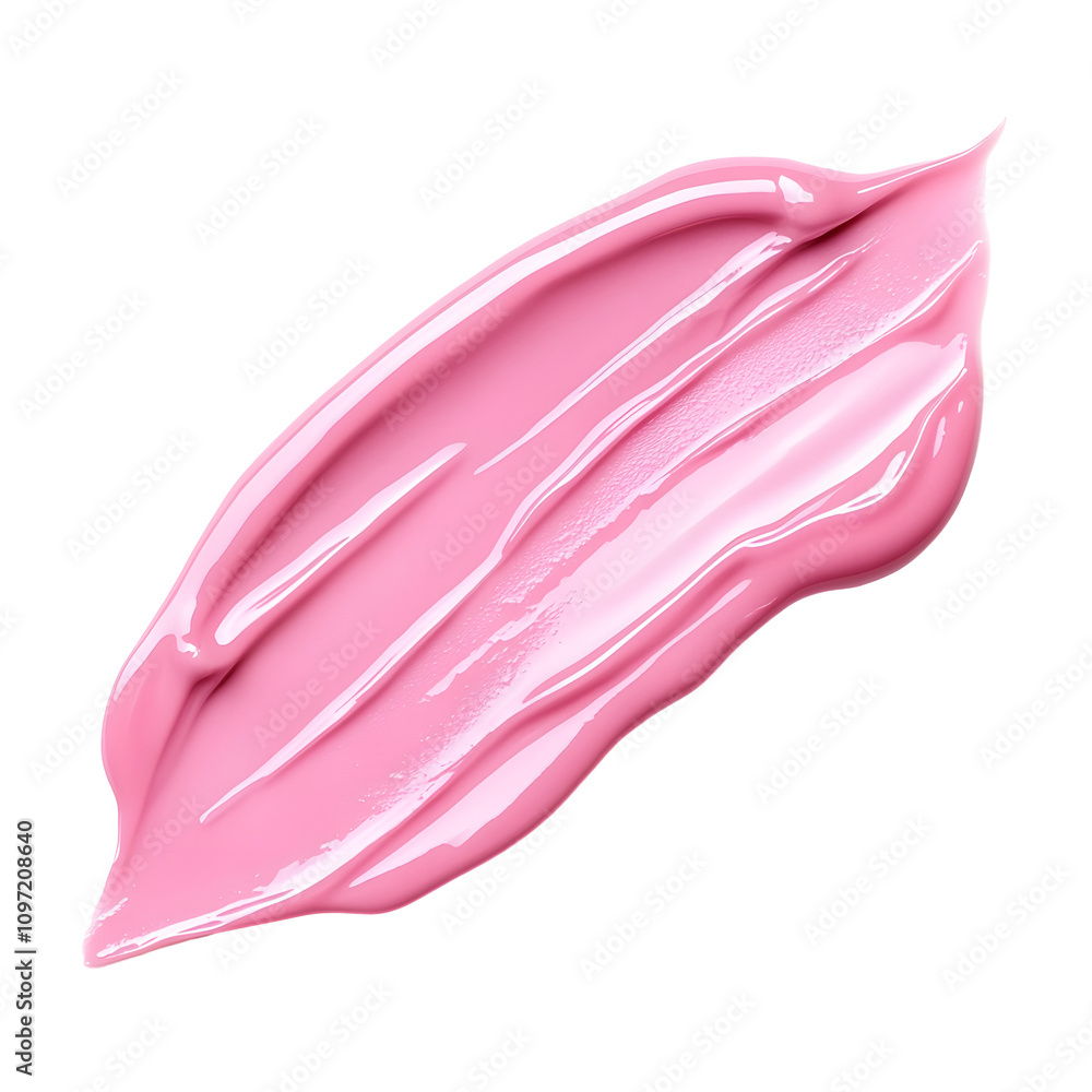 A smooth, pink cream swatch, likely used in cosmetics or skincare products. A smooth, pink cream swatch, likely used in cosmetics or skincare products.