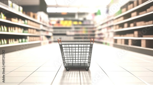 Wallpaper Mural shopping cart in the centre of shopping centre Torontodigital.ca