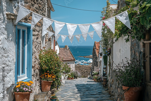 street in the village of island