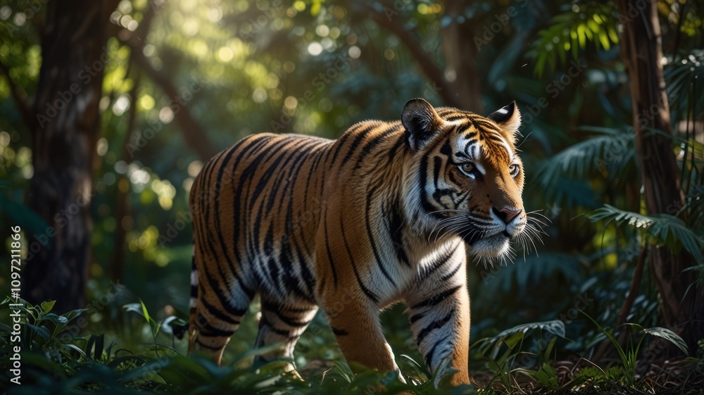 Fototapeta premium Majestic Tiger in the Jungle